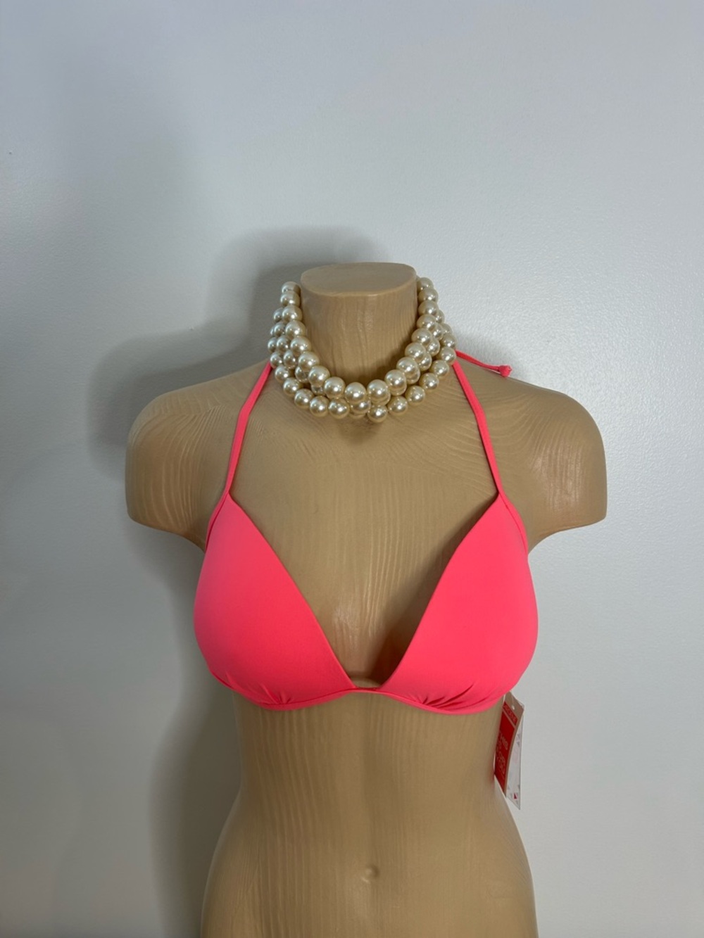 Colourful Ardene Neon Pink Triangle  Bikini Top❤️L